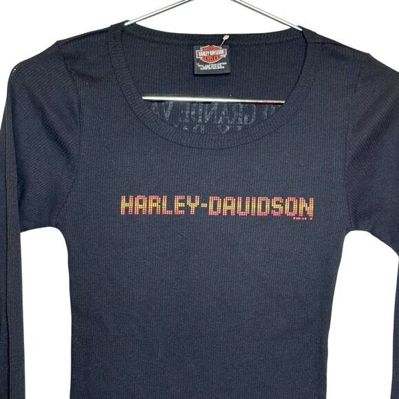 Harley Davidson Size Medium Thermal Base Layer Shirt Freedom HD North Canton OH - Picture 2 of 4